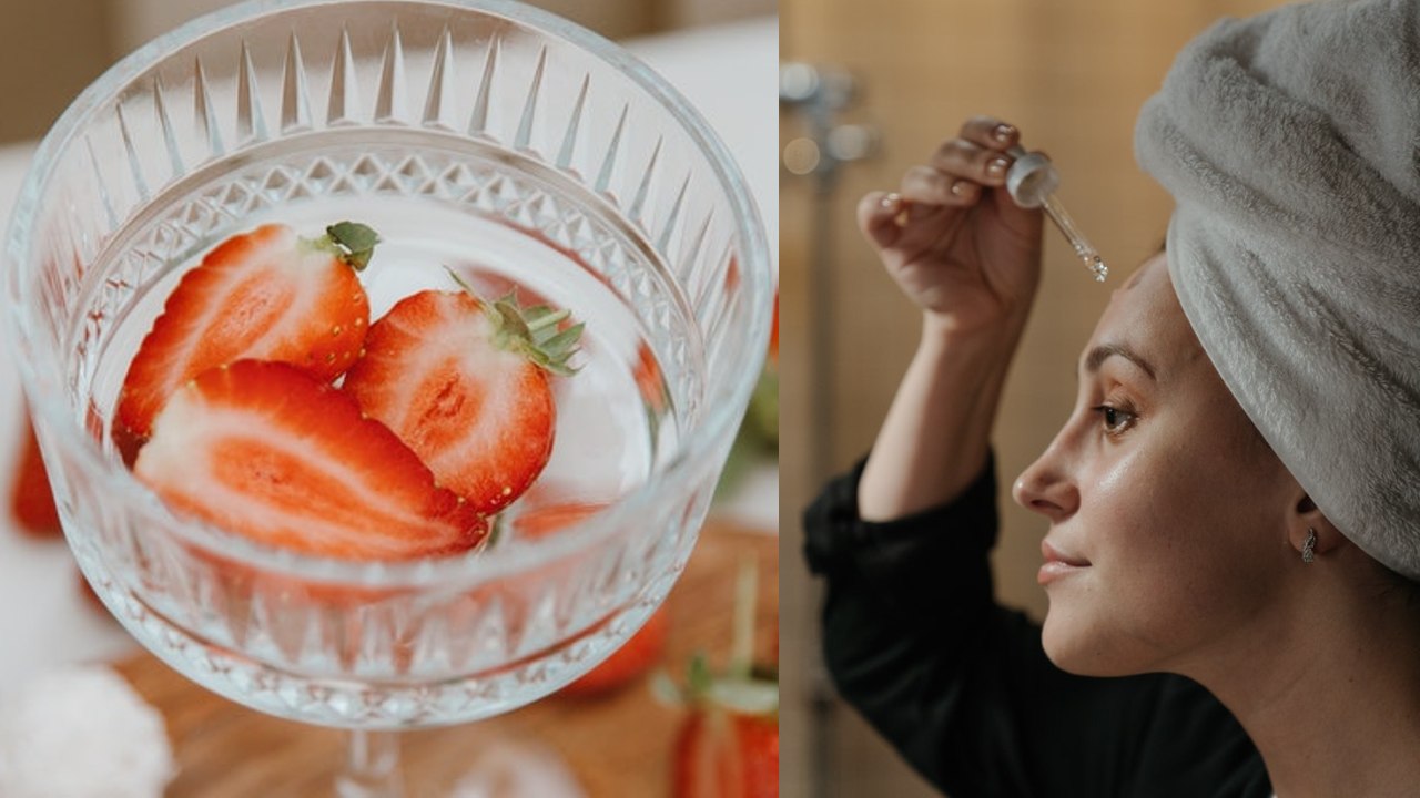 Mascarilla de fresas para producir colageno