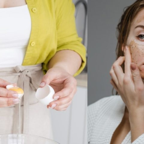 Mascarillas de clara de huevo