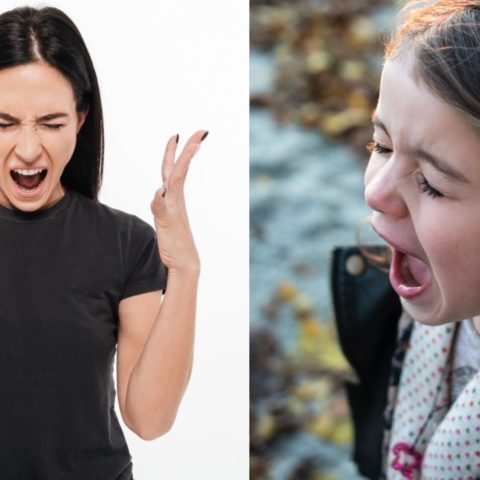 Niños con ira madres sin control