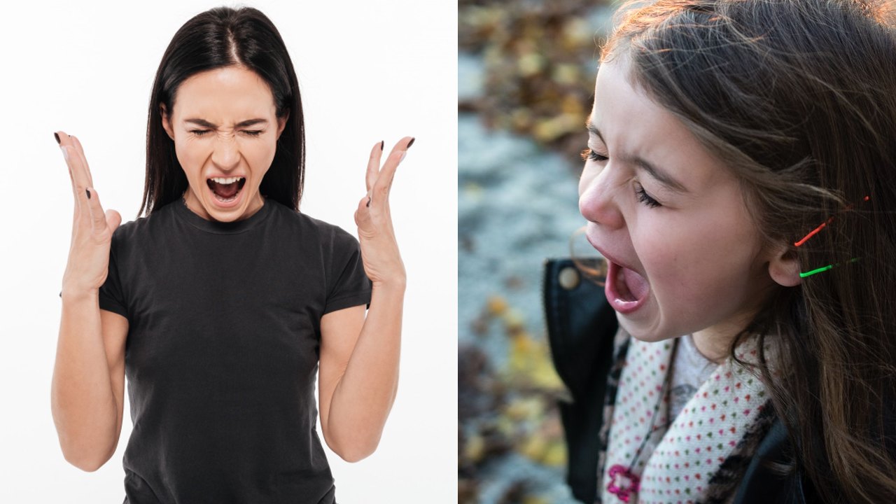 Niños con ira madres sin control