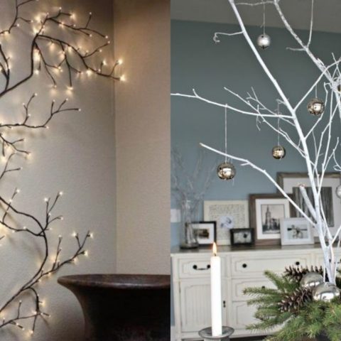 paso a paso para hacer tu propio arbol de navidad con ramas secas