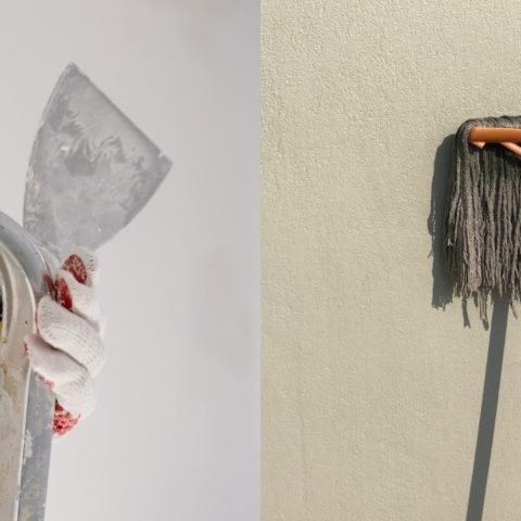 como quitar restos de cemento