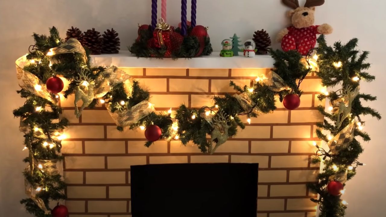 chimenea-de-carton-para-Navidad