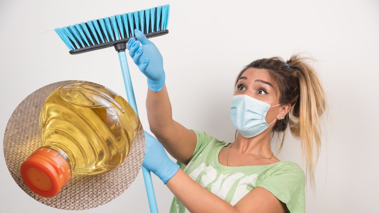 Aceite de cocina para barrer sin dejar pelusas en la escoba