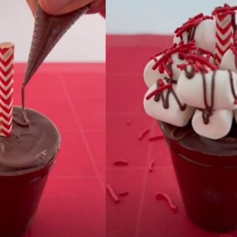 Como hacer bombas de chocolate en vasitos