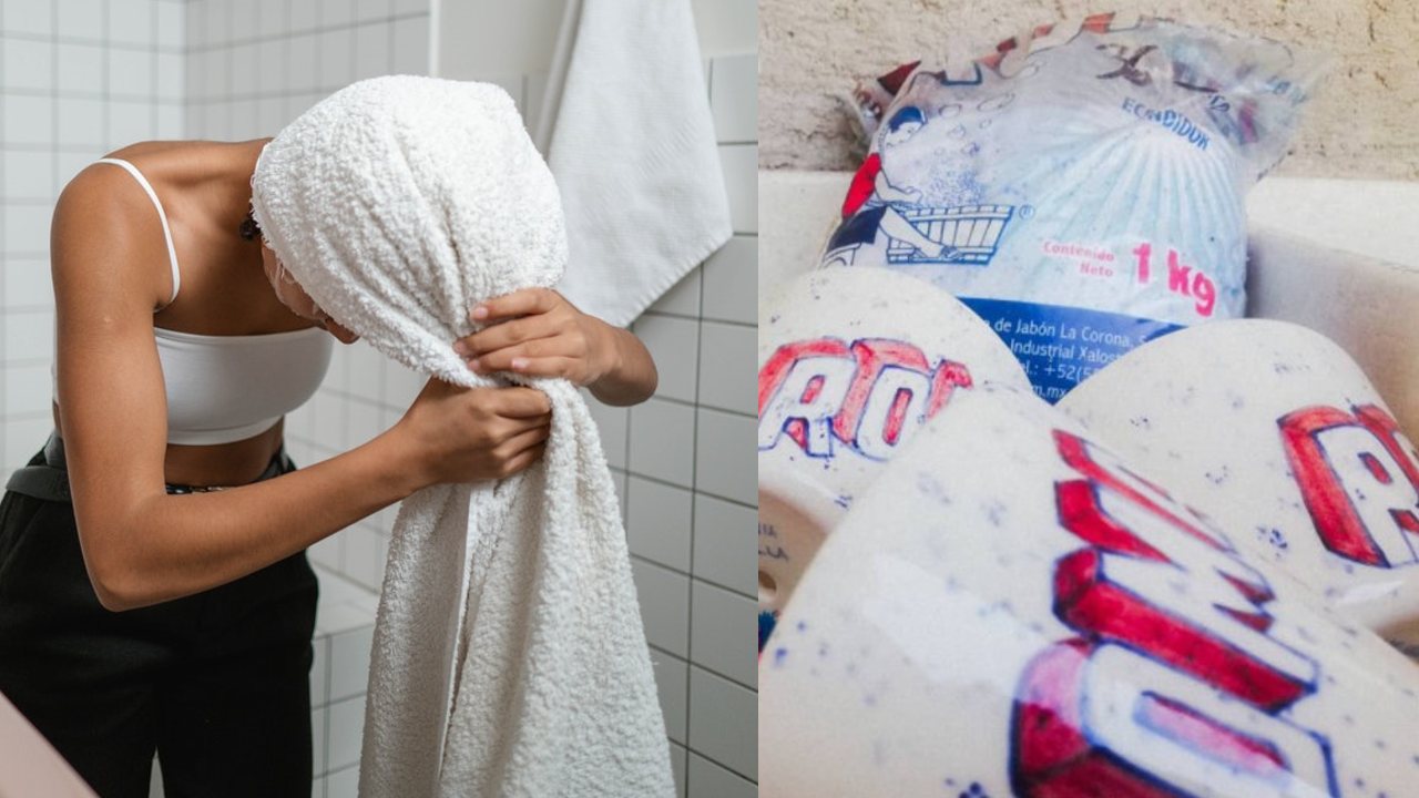 cabello sedoso con jabón roma