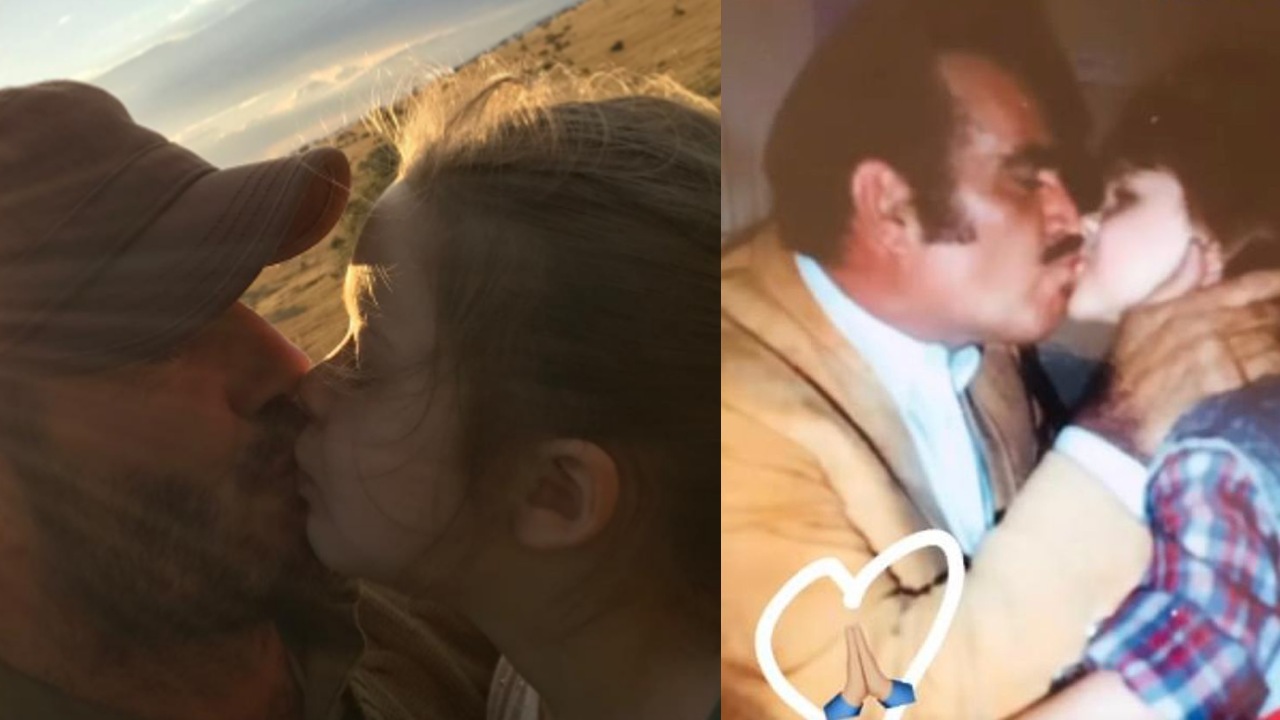 besar a los ninos en la boca