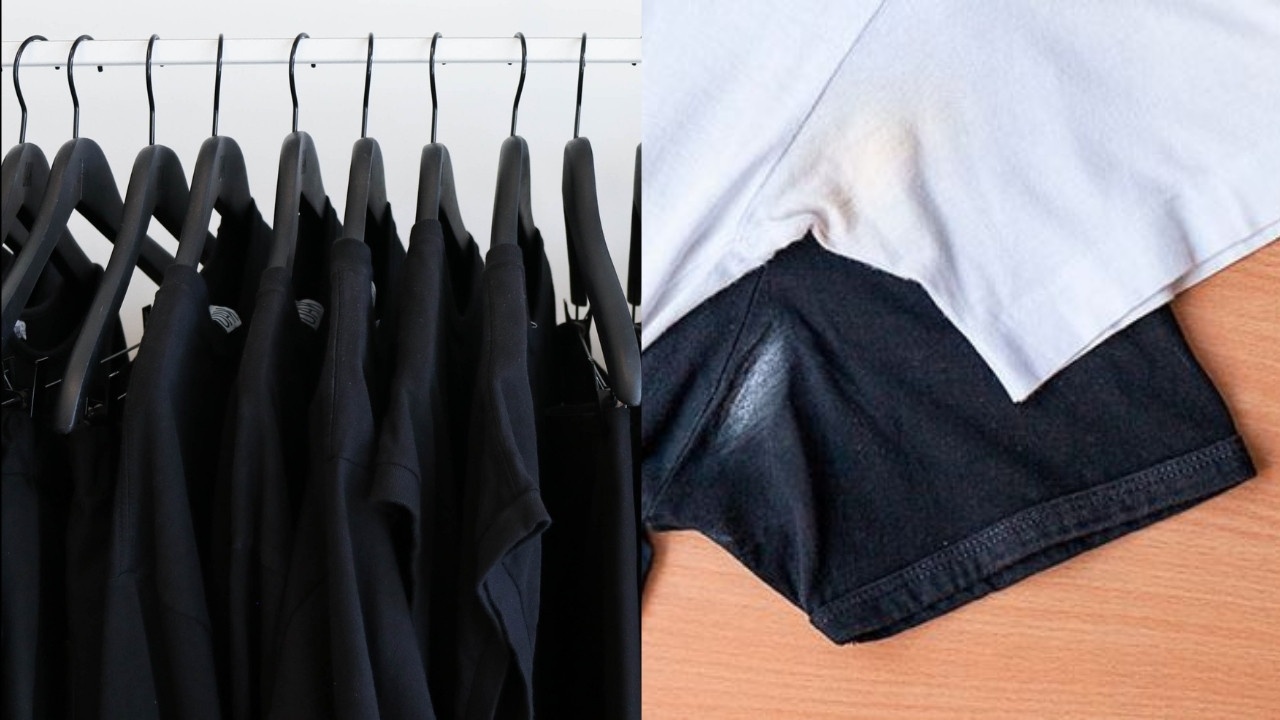 razon por que salen manchas blancas en ropa negra