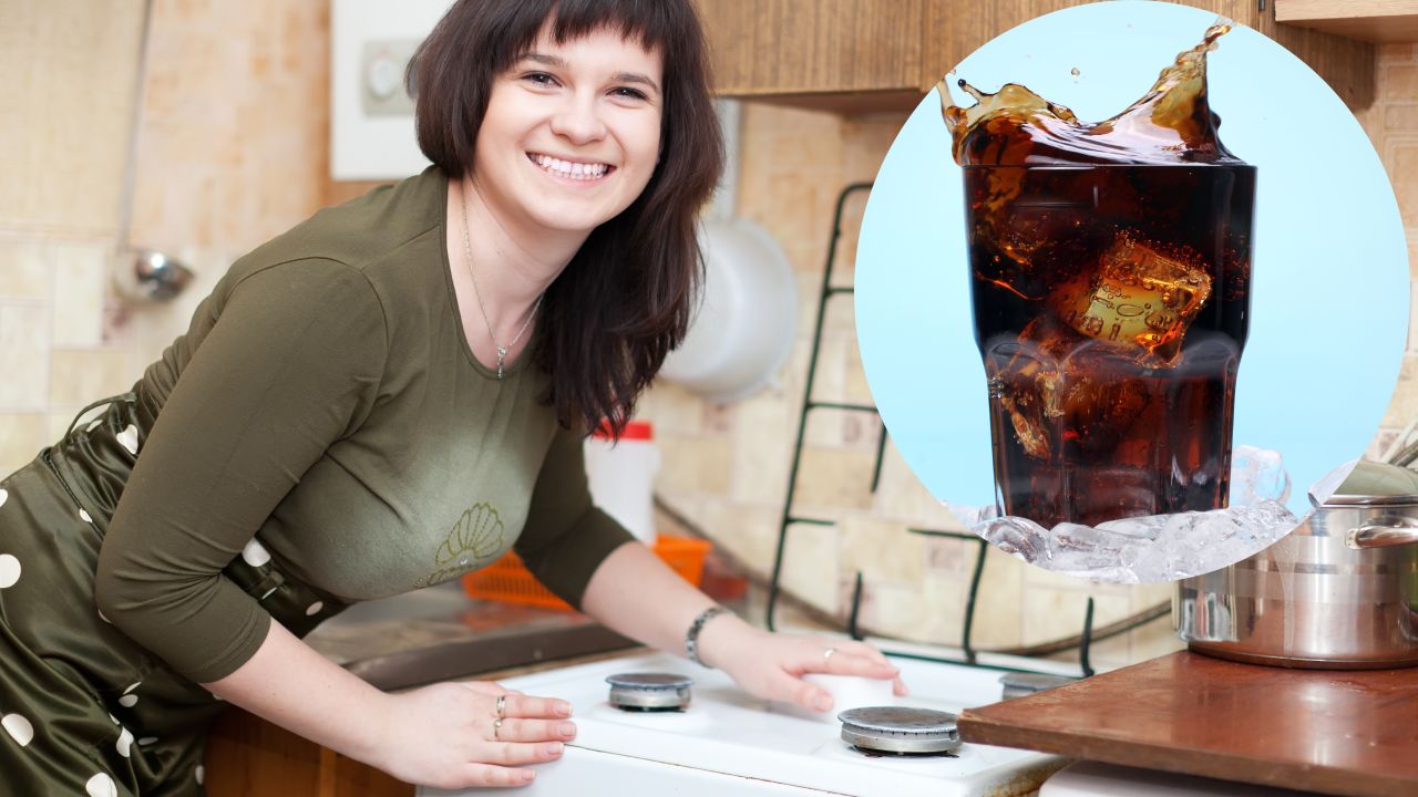 Limpiar los quemadores de la estufa con refresco de cola