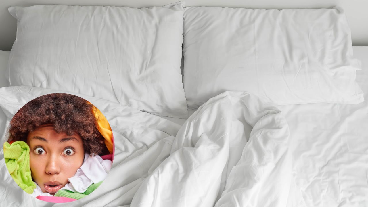 Sorpresa mujer al lavar edredón de su marido