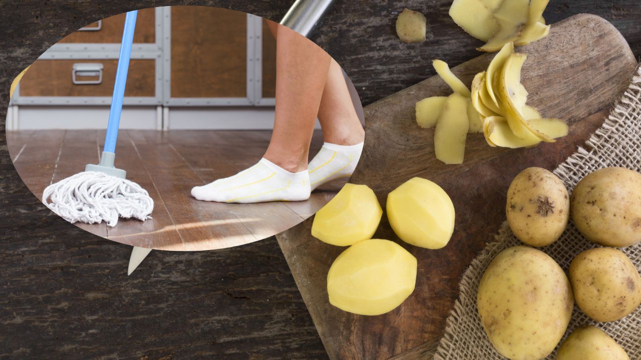 Beneficios de trapear con el agua en la que cociste papas