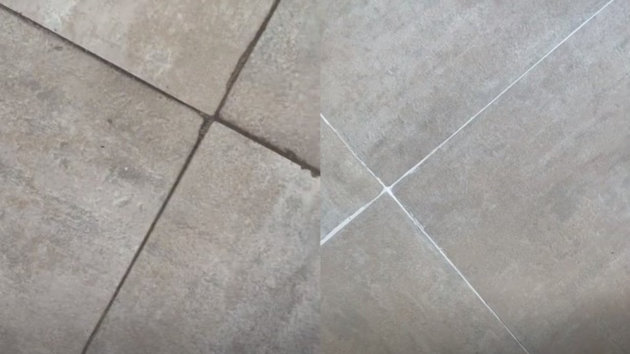 blanquear las juntas del piso