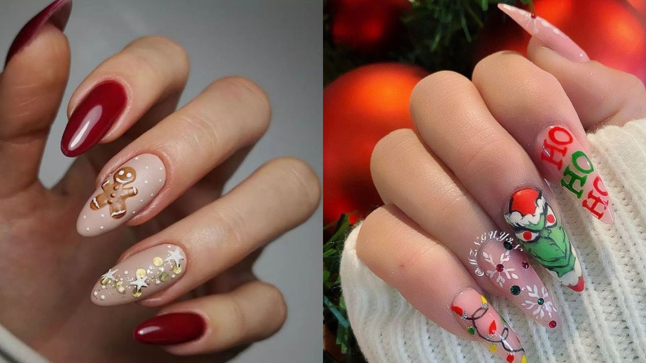 Diseños de uñas de Navidad 2021