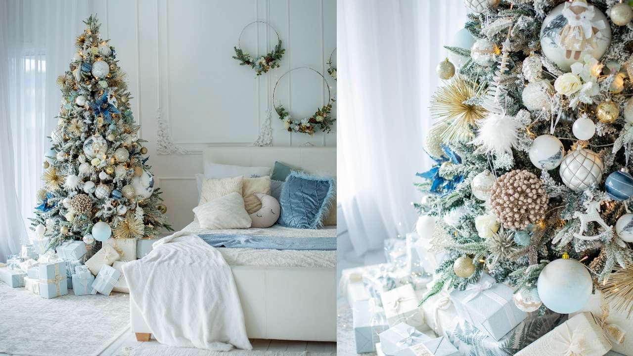 arbol de Navidad blanco