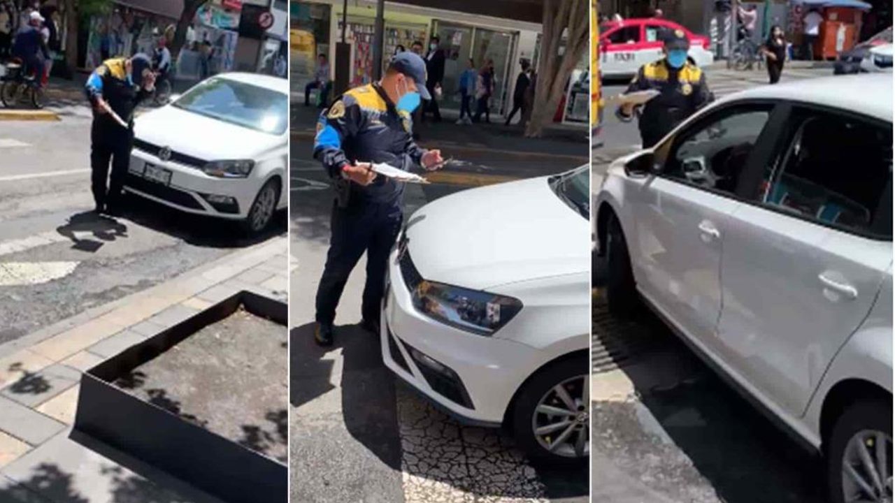 multa por estacionarse frente a casa
