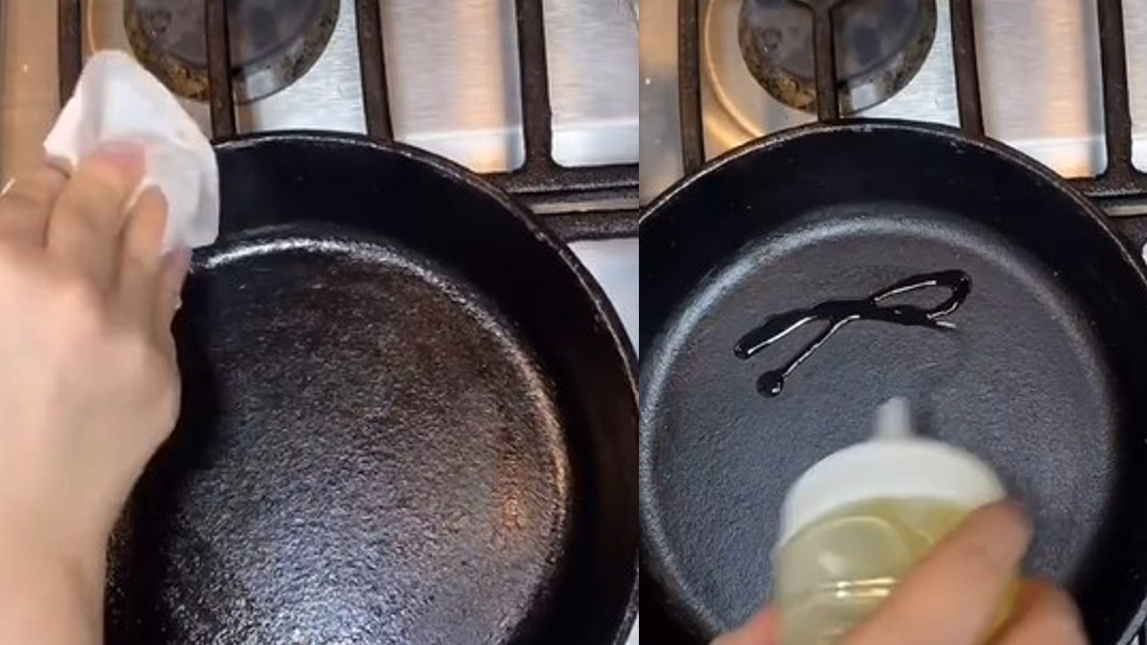 limpiar sartén de hierro fundido