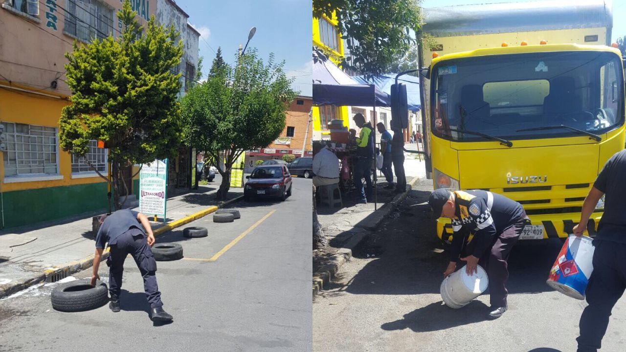 Denunciar si aparta lugares en la calle