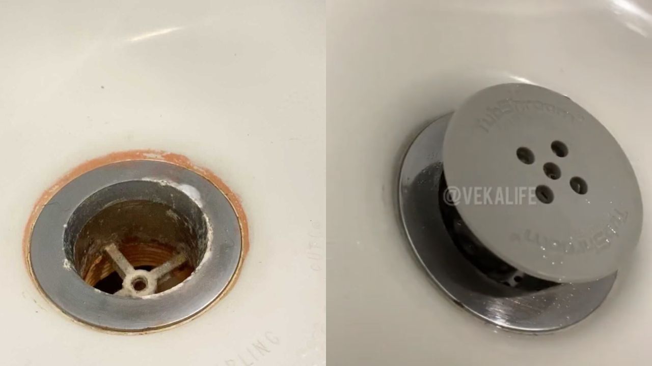 elimina el moho rosa del baño