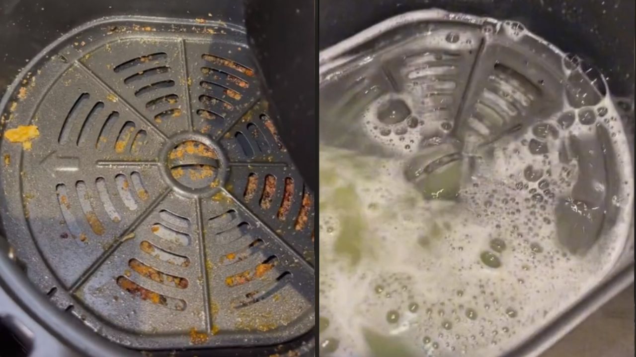 lavar freidora de aire