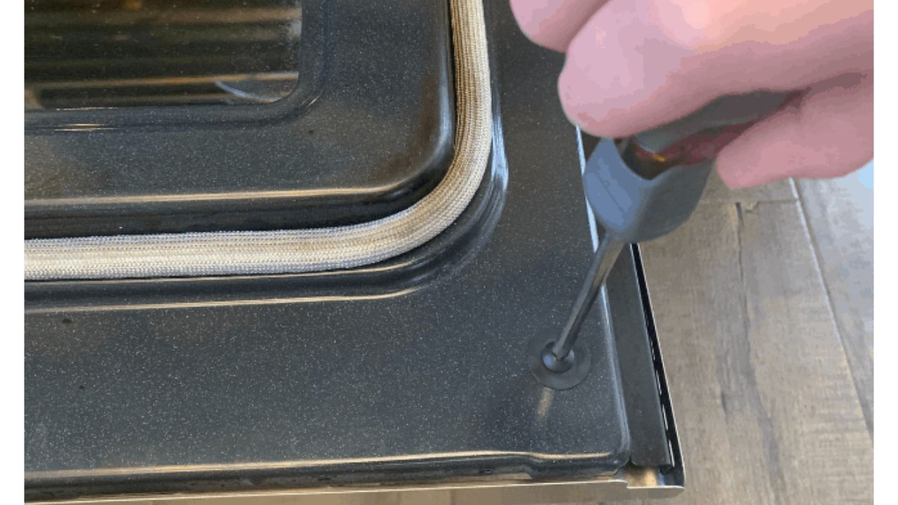limpiar puerta del horno por dentro