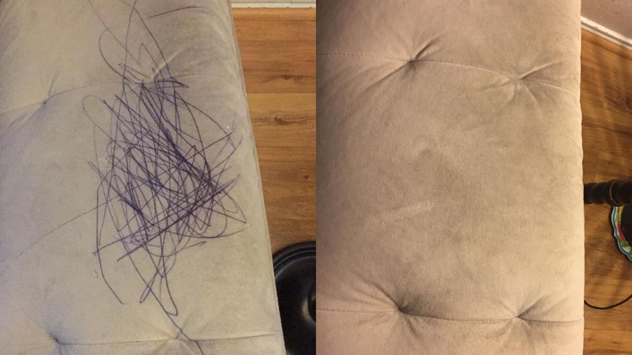 limpiar tinta y vino de los sillones