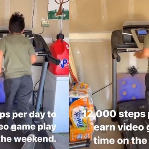 obliga a sus hijos a caminar 12 mil pasos