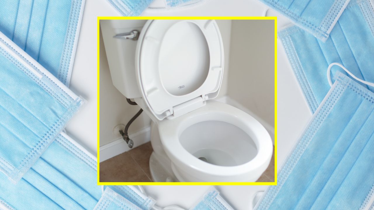 pastillas para inodoro con cubrebocas