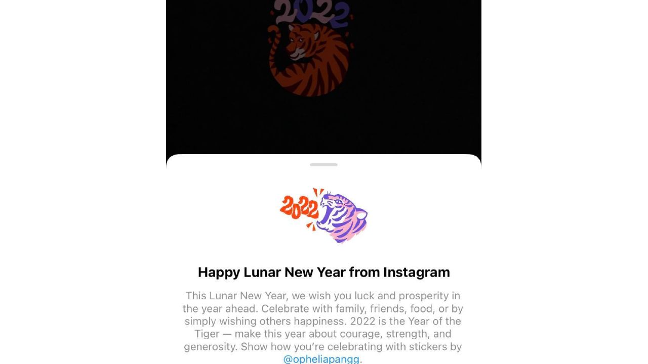 sticker año del tigre 2022