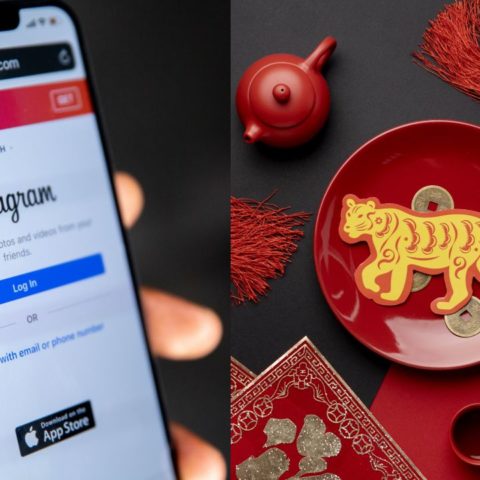 sticker año del tigre en Instagram