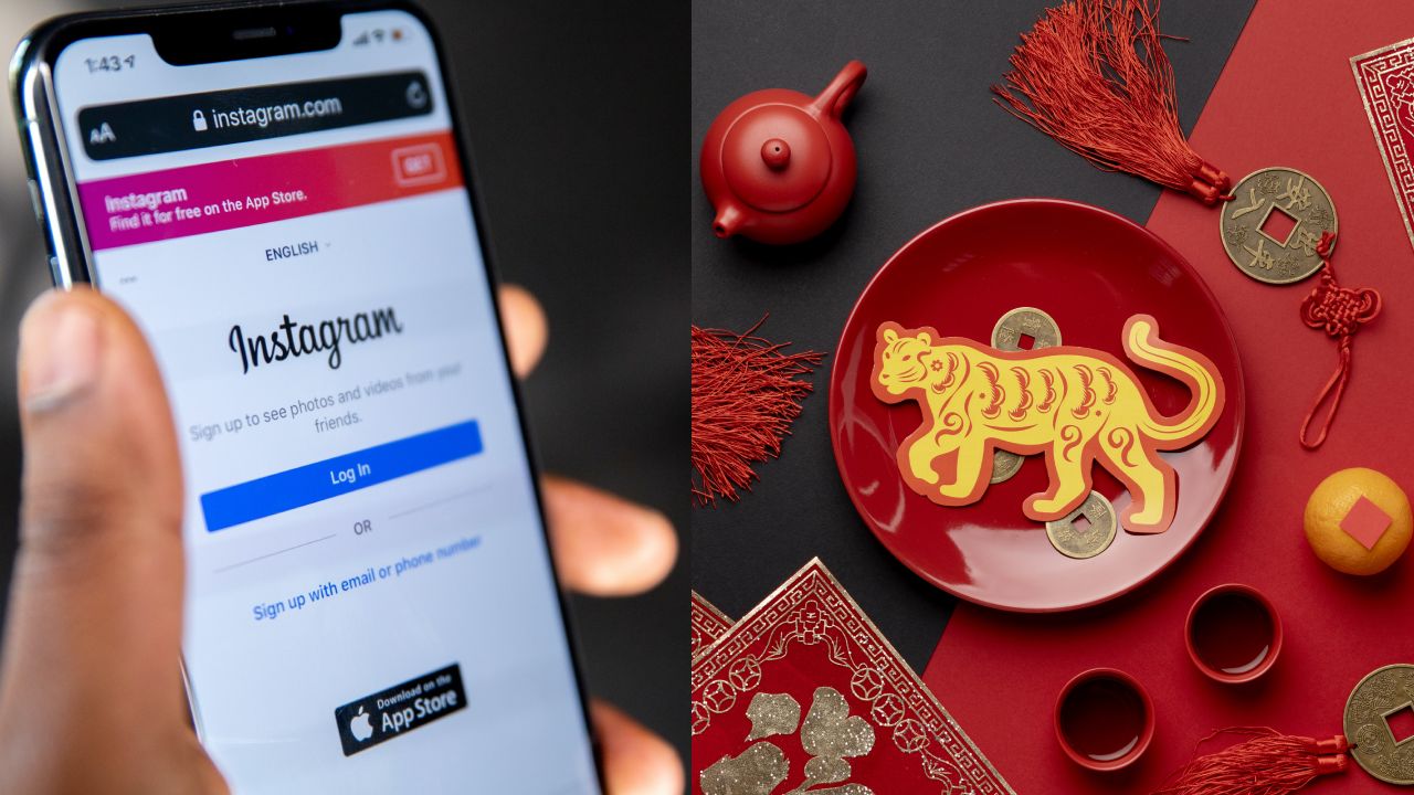 sticker año del tigre en Instagram