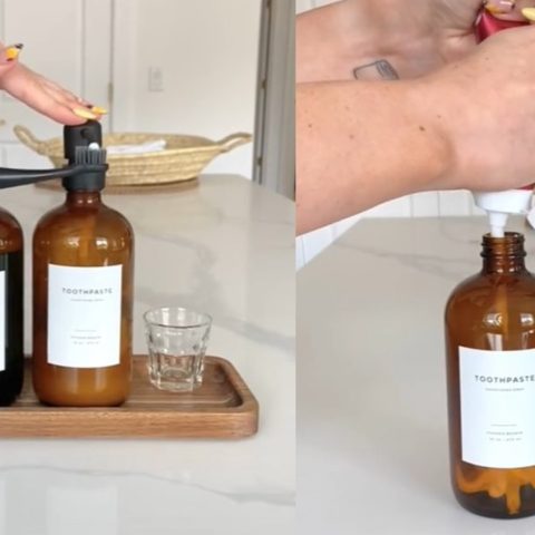 Cambiar tu pasta dental a otro dispensador