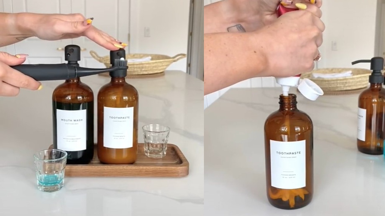 Cambiar tu pasta dental a otro dispensador