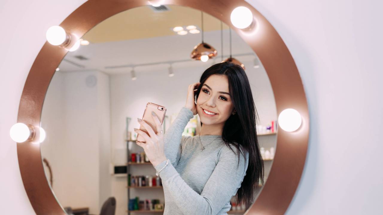 cómo hacer un espejo con luces