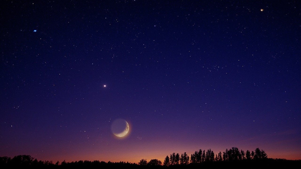 Conjuncion de la Luna, Venus y Marte