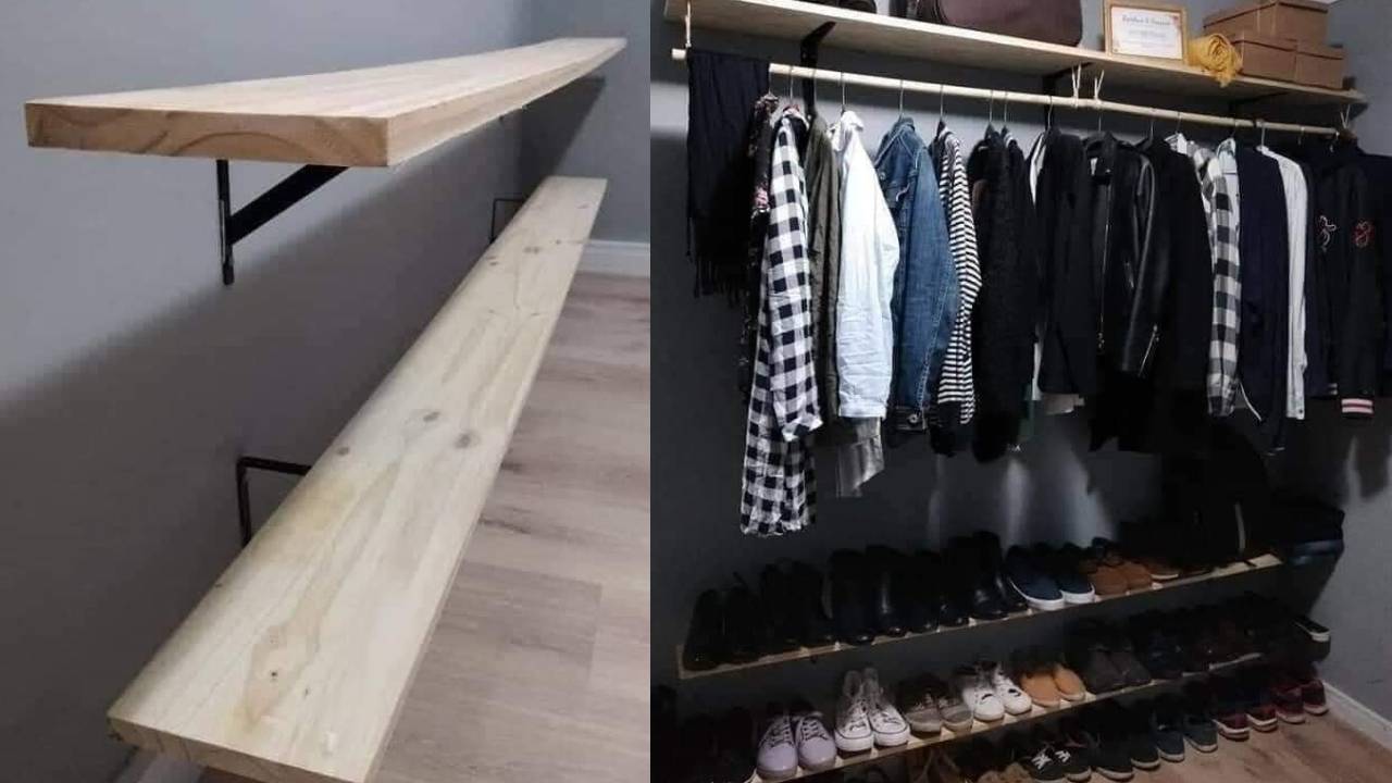 cómo hacer un clóset con poco dinero