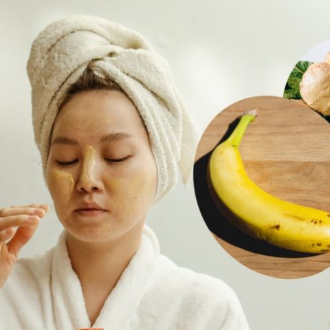 mascarilla de plátano y jengibre