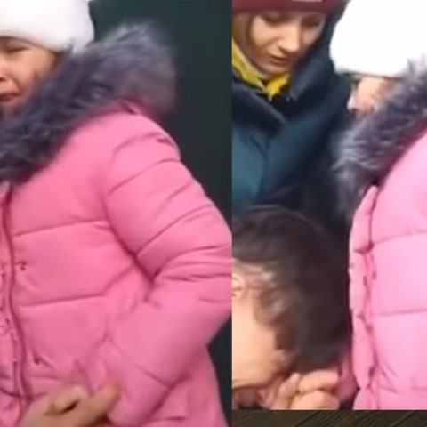 Padre ucraniano se despide