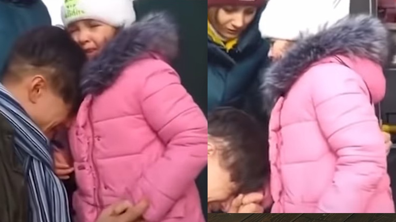 Padre ucraniano se despide