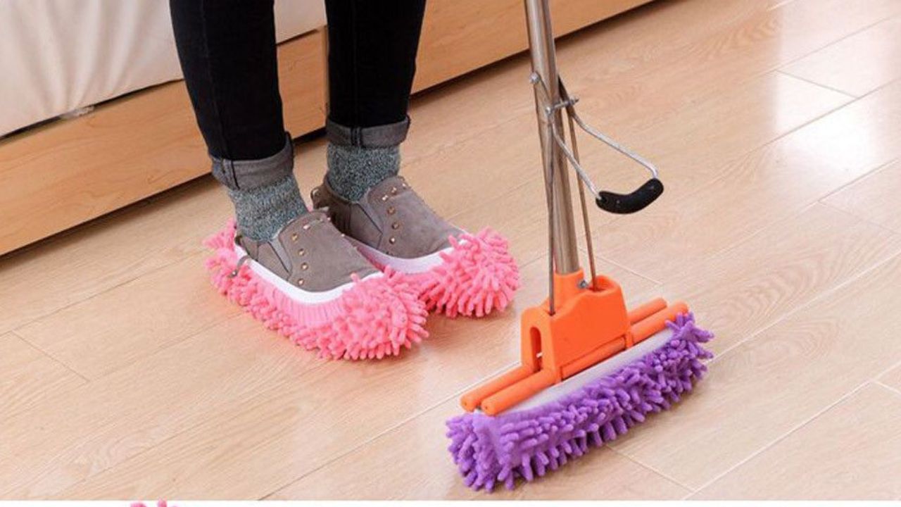 pantuflas lavables para limpiar pisos
