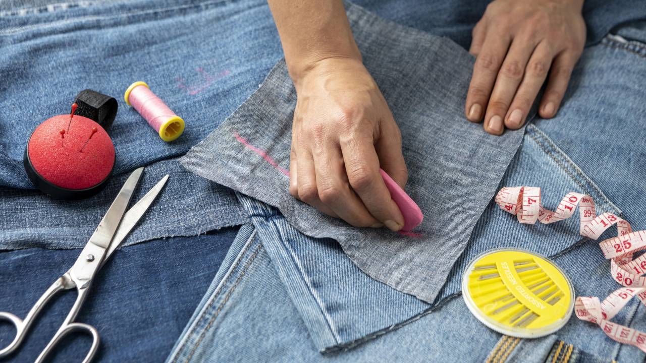 convertir skinny jeans en wide leg