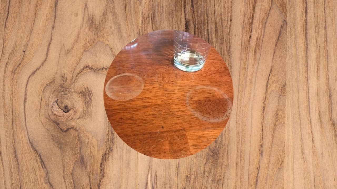 truco eliminar marcas agua madera