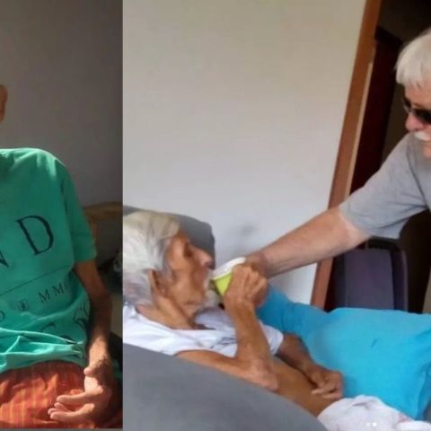 hombre cuido a su suegro hasta el ultimo dia de su vida
