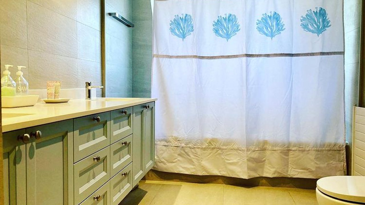 quitar el moho de las cortinas del baño