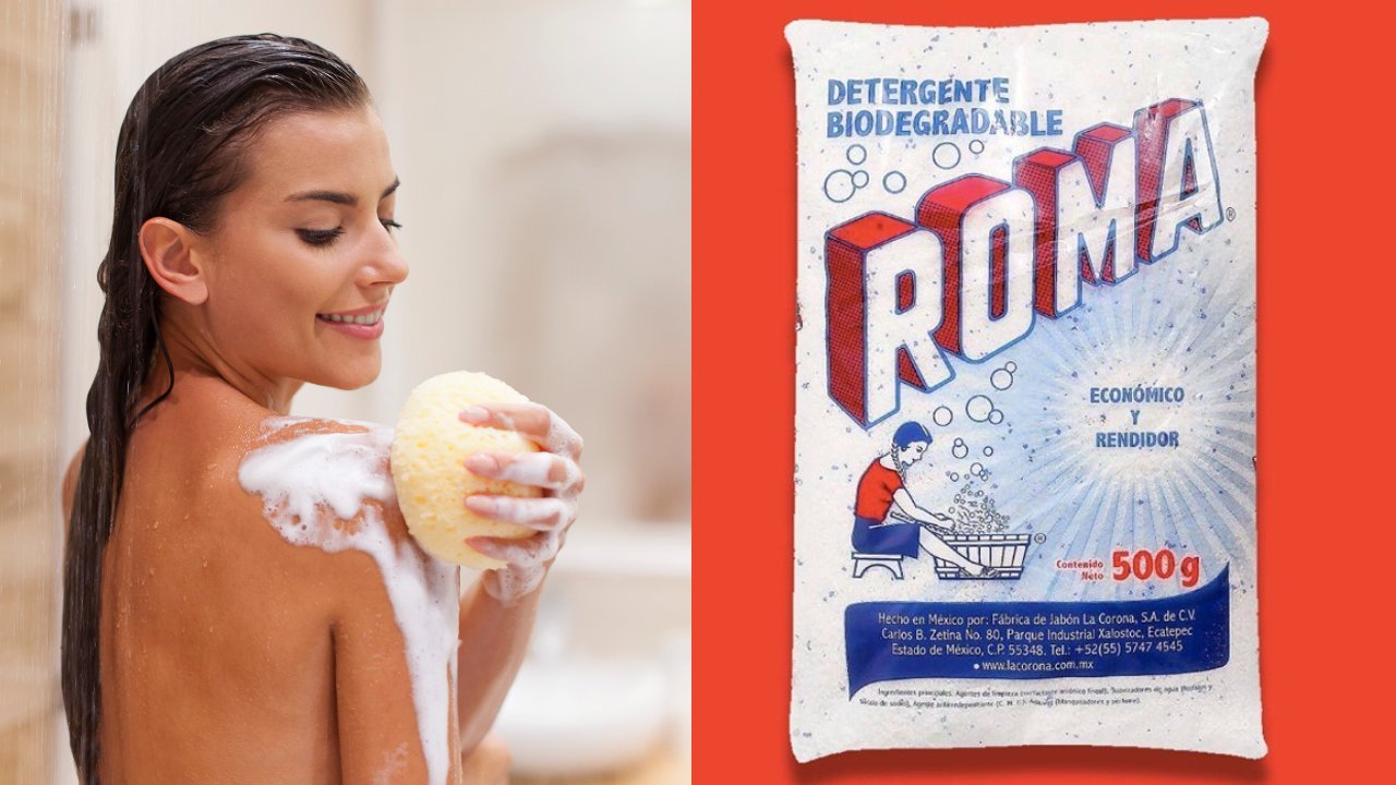 lavo el cuerpo con jabon Roma