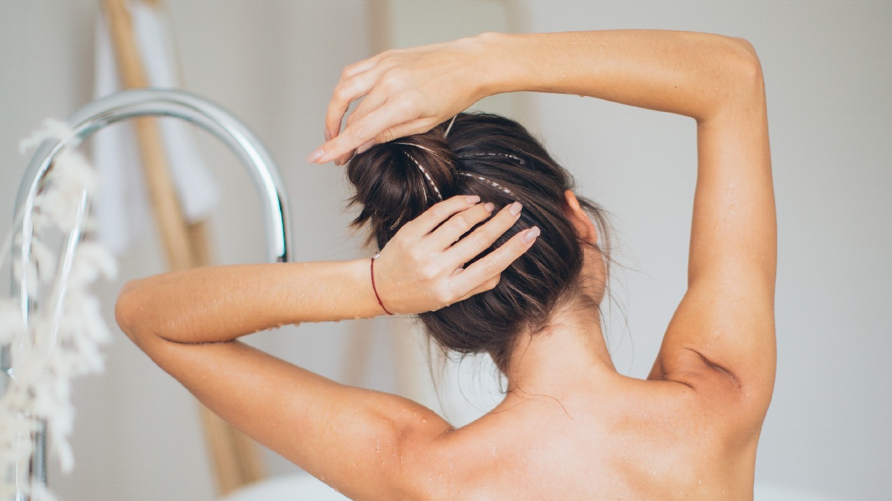 como hacer bano de descarga