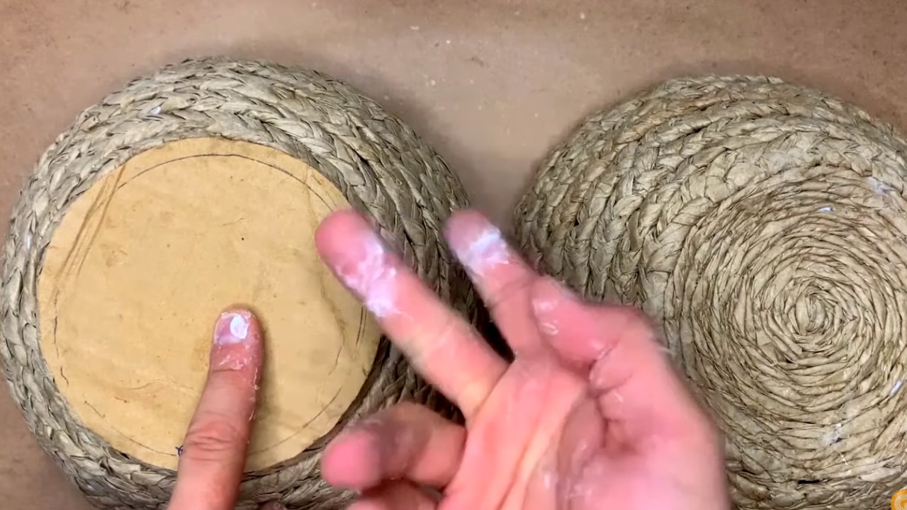 canastas tipo mimbre de papel