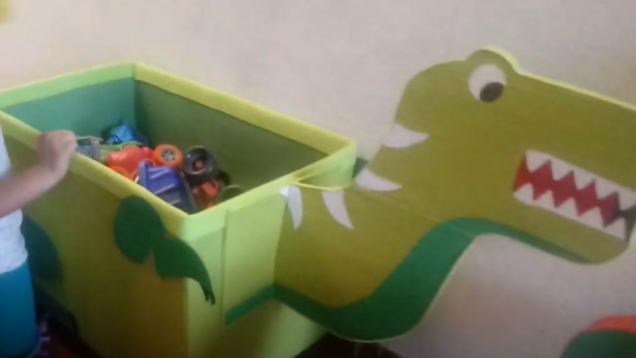 como hacer un juguetero con material reciclable