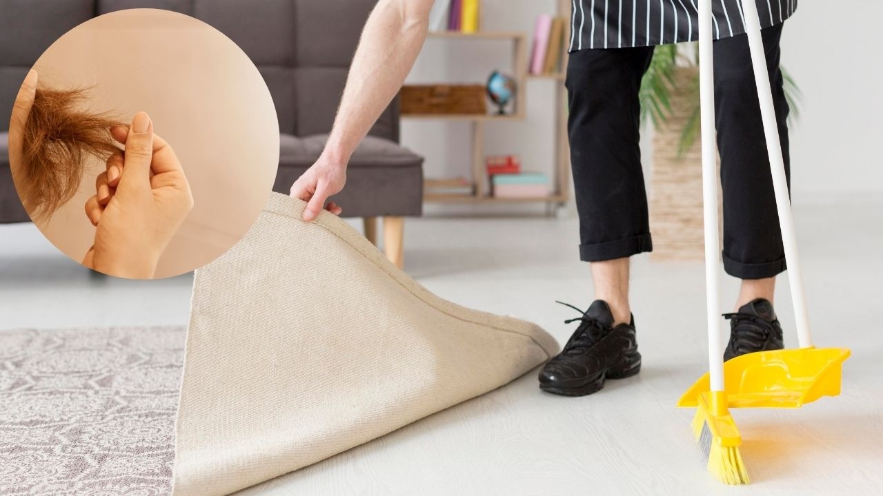 truco para que cabello no se quede en escoba