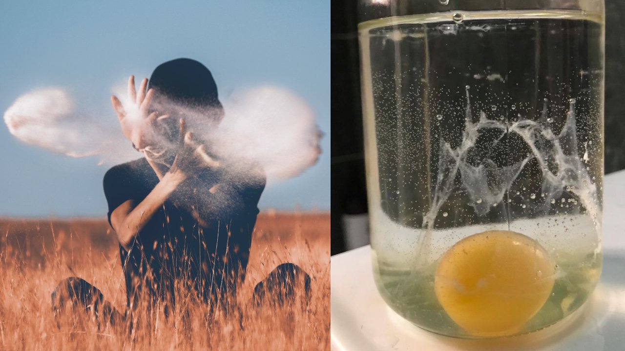 huevo hasta abajo en limpia