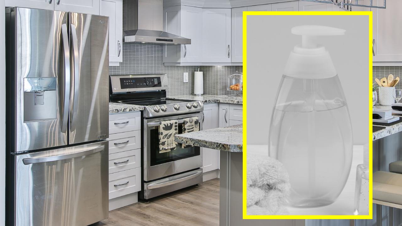 limpiador con aceite de bebé para acero inoxidable